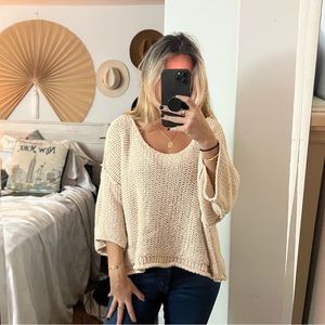 Free People Oversized Sweater Size Small